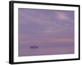 Fishing Boat on Vembanad Lake, Kerala-Derek Hare-Framed Giclee Print