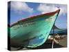 Fishing Boat, Prince Rupert Bay, Portsmouth, Dominica, Windward Islands, West Indies-Richard Cummins-Stretched Canvas