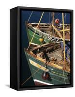 Fishing Boat Prows-Bo Zaunders-Framed Stretched Canvas