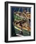 Fishing Boat Prows-Bo Zaunders-Framed Photographic Print