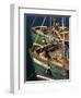Fishing Boat Prows-Bo Zaunders-Framed Photographic Print