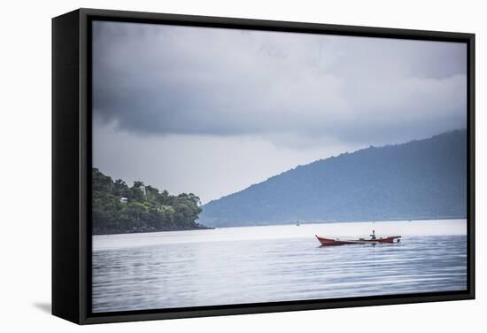 Fishing Boat, Pulau Weh Island, Aceh Province, Sumatra, Indonesia, Southeast Asia, Asia-Matthew Williams-Ellis-Framed Stretched Canvas