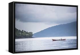 Fishing Boat, Pulau Weh Island, Aceh Province, Sumatra, Indonesia, Southeast Asia, Asia-Matthew Williams-Ellis-Framed Stretched Canvas