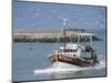 Fishing Boat Returning from Fishing, Deauville, Normandy, France-Guy Thouvenin-Mounted Photographic Print