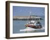 Fishing Boat Returning from Fishing, Deauville, Normandy, France-Guy Thouvenin-Framed Photographic Print