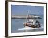 Fishing Boat Returning from Fishing, Deauville, Normandy, France-Guy Thouvenin-Framed Photographic Print