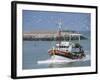 Fishing Boat Returning from Fishing, Deauville, Normandy, France-Guy Thouvenin-Framed Photographic Print