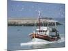 Fishing Boat Returning from Fishing, Deauville, Normandy, France-Guy Thouvenin-Mounted Photographic Print