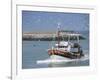 Fishing Boat Returning from Fishing, Deauville, Normandy, France-Guy Thouvenin-Framed Photographic Print