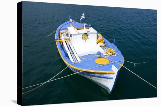 Fishing Boat, Sami, Kefalonia, Greece-Peter Thompson-Stretched Canvas