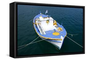 Fishing Boat, Sami, Kefalonia, Greece-Peter Thompson-Framed Stretched Canvas