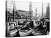 Fishing Boat Sitka and Others Moored at Seattle Docks-Ray Krantz-Stretched Canvas