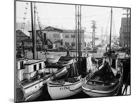 Fishing Boat Sitka and Others Moored at Seattle Docks-Ray Krantz-Mounted Photographic Print