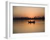 Fishing Boat, Sunset, River Nile, Egypt, North Africa, Africa-Philip Craven-Framed Photographic Print