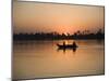 Fishing Boat, Sunset, River Nile, Egypt, North Africa, Africa-Philip Craven-Mounted Photographic Print