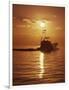 Fishing Boat with Sunset Sky-null-Framed Photographic Print