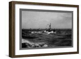 Fishing Boat-Edwin Levick-Framed Art Print