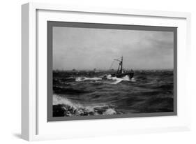 Fishing Boat-Edwin Levick-Framed Art Print