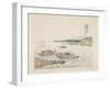 Fishing Boats, 1893-Tamura Gessh?-Framed Giclee Print