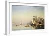 Fishing Boats and Barges on the Thames at Greenwich-Carl Neumann-Framed Giclee Print