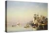 Fishing Boats and Barges on the Thames at Greenwich-Carl Neumann-Stretched Canvas