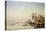 Fishing Boats and Barges on the Thames at Greenwich-Carl Neumann-Stretched Canvas