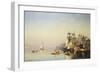 Fishing Boats and Barges on the Thames at Greenwich-Carl Neumann-Framed Giclee Print