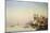 Fishing Boats and Barges on the Thames at Greenwich-Carl Neumann-Mounted Giclee Print