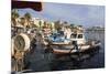 Fishing boats and cruise ship, harbour, Kos Town, Kos, Dodecanese, Greek Islands, Greece, Europe-Eleanor Scriven-Mounted Photographic Print