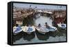 Fishing Boats and Dhows in the Old Ships Port, Kuwait City, Kuwait, Middle East-Jane Sweeney-Framed Stretched Canvas