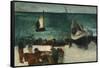 Fishing Boats and Fishermen-Edouard Manet-Framed Stretched Canvas