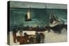 Fishing Boats and Fishermen-Edouard Manet-Stretched Canvas