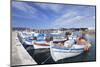 Fishing Boats and Harbour, Elounda, Lasithi-Markus Lange-Mounted Photographic Print