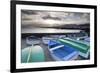 Fishing Boats and Harbour of Punta Mujeres, Lanzarote, Canary Islands, Spain, Atlantic, Europe-Markus Lange-Framed Photographic Print