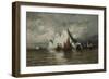 Fishing Boats and Icebergs-William Bradford-Framed Giclee Print