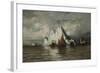 Fishing Boats and Icebergs-William Bradford-Framed Giclee Print