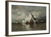 Fishing Boats and Icebergs-William Bradford-Framed Giclee Print