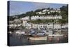 Fishing Boats and Sailing Yachts Moored in Looe Harbour, Cornwall, England, United Kingdom, Europe-Nick Upton-Stretched Canvas