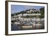 Fishing Boats and Sailing Yachts Moored in Looe Harbour, Cornwall, England, United Kingdom, Europe-Nick Upton-Framed Photographic Print