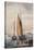 Fishing Boats and Steamship-Giacinto Gigante-Stretched Canvas