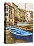 Fishing Boats are Parked in Streets Each Night, Manarola, Cinque Terre, Tuscany, Italy-Richard Duval-Stretched Canvas