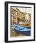 Fishing Boats are Parked in Streets Each Night, Manarola, Cinque Terre, Tuscany, Italy-Richard Duval-Framed Photographic Print