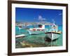 Fishing Boats at Anopi Beach, Karpathos, Dodecanese, Greek Islands, Greece, Europe-Sakis Papadopoulos-Framed Photographic Print