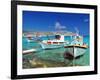 Fishing Boats at Anopi Beach, Karpathos, Dodecanese, Greek Islands, Greece, Europe-Sakis Papadopoulos-Framed Photographic Print