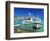 Fishing Boats at Anopi Beach, Karpathos, Dodecanese, Greek Islands, Greece, Europe-Sakis Papadopoulos-Framed Photographic Print