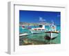 Fishing Boats at Anopi Beach, Karpathos, Dodecanese, Greek Islands, Greece, Europe-Sakis Papadopoulos-Framed Photographic Print