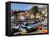 Fishing Boats at Camara De Lobos, Madeira-null-Framed Stretched Canvas