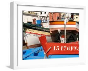 Fishing Boats at Camara De Lobos, Madeira-null-Framed Photographic Print