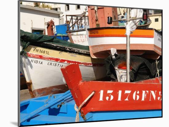 Fishing Boats at Camara De Lobos, Madeira-null-Mounted Photographic Print