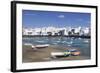 Fishing Boats at Charco San Gines Laguna, Arrecife, Lanzarote, Canary Islands, Spain-Markus Lange-Framed Photographic Print